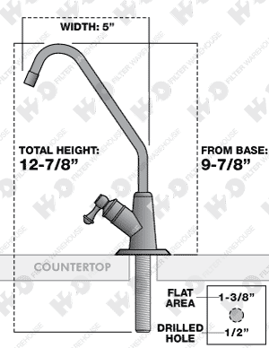 faucet measurement n-109